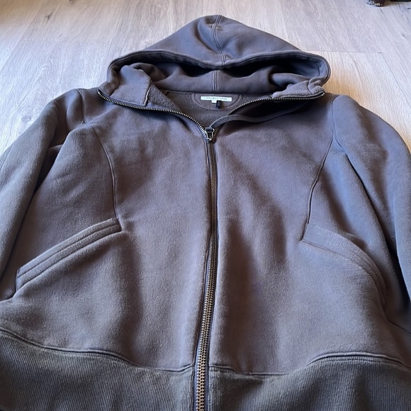 Helmut Lang Grey Zip Up Hoodie - Picture 2 of 5